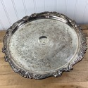 Vintage Silver Plate Pedestal Cake Stand Sheridan 