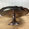 Vintage Silver Plate Pedestal Cake Stand Sheridan 