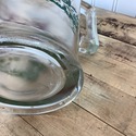 Vintage Barn Farm House Scene Glass Pitcher Jug Re