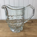 Vintage Clear Pitcher Jug Juice Water Wine Block D