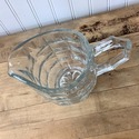 Vintage Clear Pitcher Jug Juice Water Wine Block D