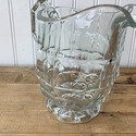 Vintage Clear Pitcher Jug Juice Water Wine Block D