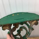 Syroco Resin Wall Shelf Painted Hunter Green Scrol
