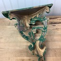 Syroco Resin Wall Shelf Painted Hunter Green Scrol