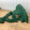 Syroco Resin Wall Shelf Painted Hunter Green Scrol