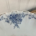 Antique Porcelain Compote Nude Cherubs Angels Blue