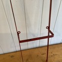 Vintage Red Iron Rooster Plate Rack Hanger 2 Plate