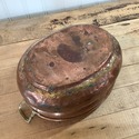 Vintage Copper Double Handle Planter Bowl or Vesse