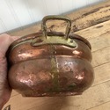 Vintage Copper Double Handle Planter Bowl or Vesse