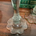 Tiffin Rambling Rose Glass Candleholders Candlesti