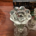 Tiffin Rambling Rose Glass Candleholders Candlesti