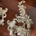 Vintage Burwood Resin Wall Sconce Candle Holders S