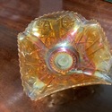 Imperial Star and File Marigold  Carnival Glass Ru