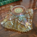 Imperial Star and File Marigold  Carnival Glass Ru