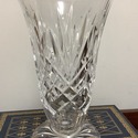 Signed Waterford Footed Vase 8" Tall Double Signed