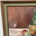 Vintage Still Life Painting Fruit Wine Teapot Set 