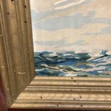 Vintage Paint by Number Ship Painting Nautical Sai
