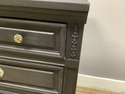 Painted Black 3 Drawer Nightstand Bachelors Chest 