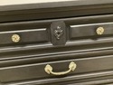 Painted Black 3 Drawer Nightstand Bachelors Chest 