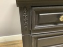 Painted Black 3 Drawer Nightstand Bachelors Chest 