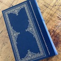 Robinson Crusoe 1/4 Leather Bound Book Blue w Gold