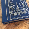 Tom Jones 1/4 Leather Bound Book Blue Gold Embosse