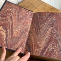 Tom Jones 1/4 Leather Bound Book Blue Gold Embosse