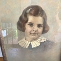 Antique Painting or Colorized Photo on Canvas Unde