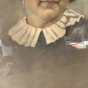 Antique Painting or Colorized Photo on Canvas Unde