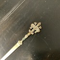 Vintage Bronze Gold Metal Letter Opener Fleur Di L