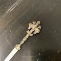 Vintage Bronze Gold Metal Letter Opener Fleur Di L