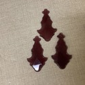 3 Vintage Amethyst Purple Glass Prisms Elegant Des