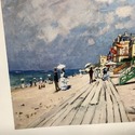 Claude Monet The Beach at Trouville 1870 Print Fre