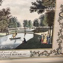 Chiswick Gardens Engraved Print London Gold Frame 