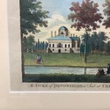 Antique Etching Duke of Devonshire Chiswick Garden