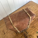 Vintage Birch Bark Fishing Creel Hand Sewn Large 1