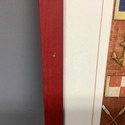 Vintage Print Model Ship Nautical Flags Oars Ancho