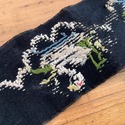 Antique Lace Trim Swan Parsi Gara Sari Kor Border 