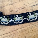 Antique Lace Trim Swan Parsi Gara Sari Kor Border 