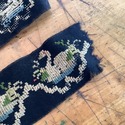 Antique Lace Trim Swan Parsi Gara Sari Kor Border 