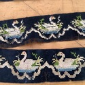 Antique Lace Trim Swan Parsi Gara Sari Kor Border 