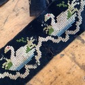 Antique Lace Trim Swan Parsi Gara Sari Kor Border 
