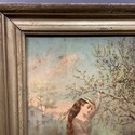 Antique Litho Print Cherries Are Ripe Young Girls 