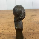 Art Nouveau Bronze Figure Short Bust Marked Rose 5