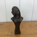 Art Nouveau Bronze Figure Short Bust Marked Rose 5
