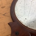 Antique Wood Hand Mirror 2 Sided Inlaid Trim Wood 