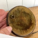 Pair Antique Metal Round Petite Small Picture Fram