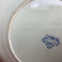 Antique Blue White Transferware Castle Scenery Pla