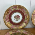 6 Antique French Limoges 6 1/8" Plates Highly Deco