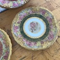 6 Antique French Limoges 6 1/8" Plates Highly Deco